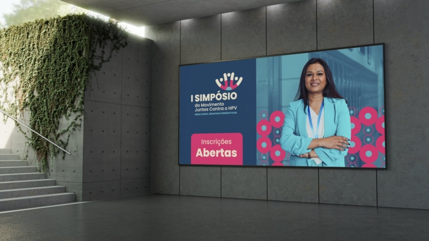 Inscrições abertas no telão
