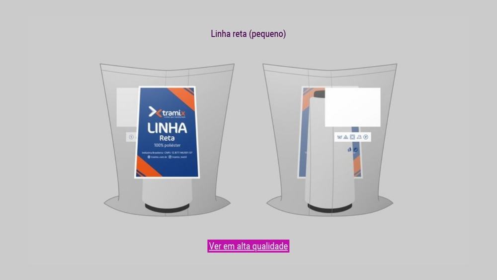 Embalagem de linha reta