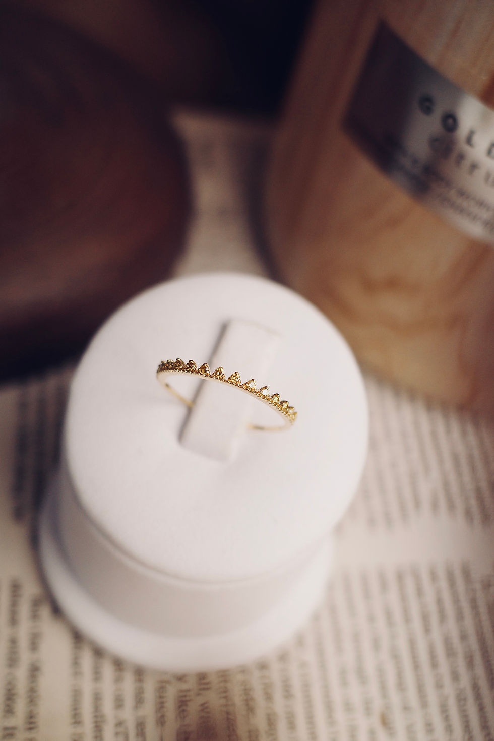 Thumbnail: Little Blooms Yellow Diamond Ring