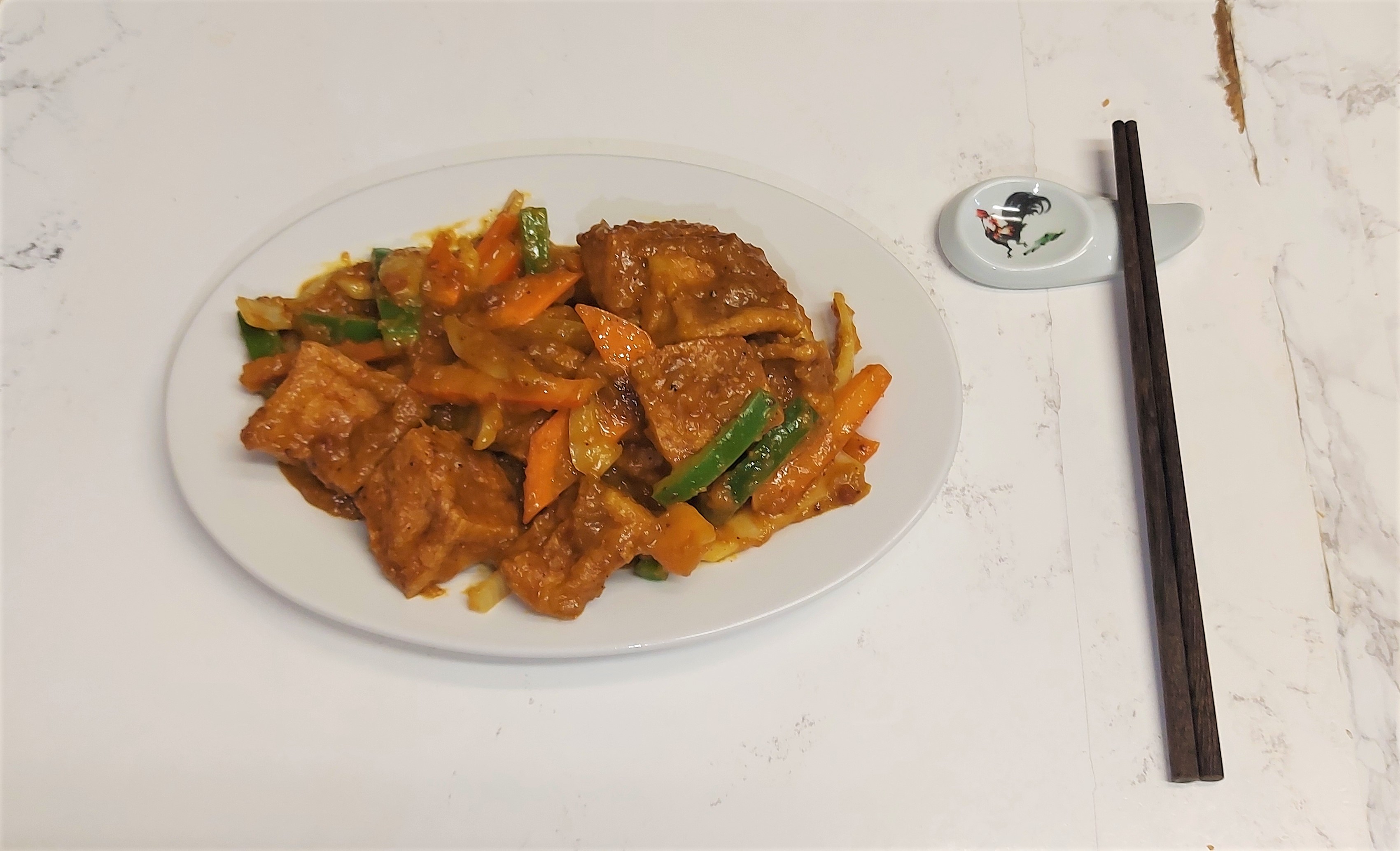 Arranged Food and Objects