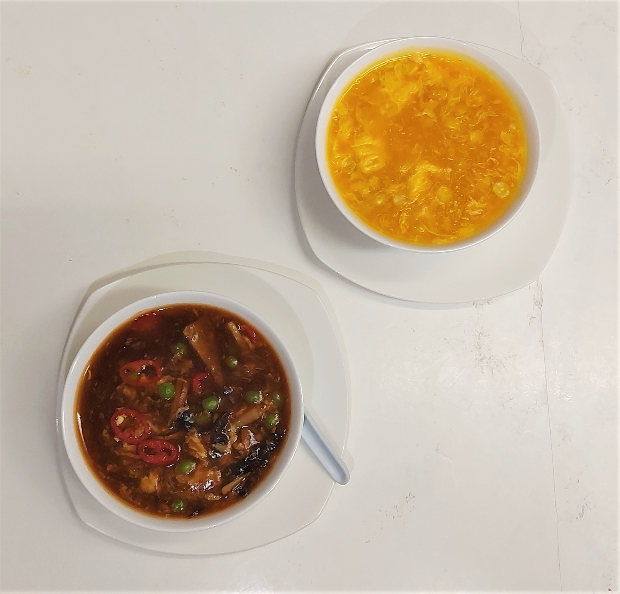 Arranged Food and Objects