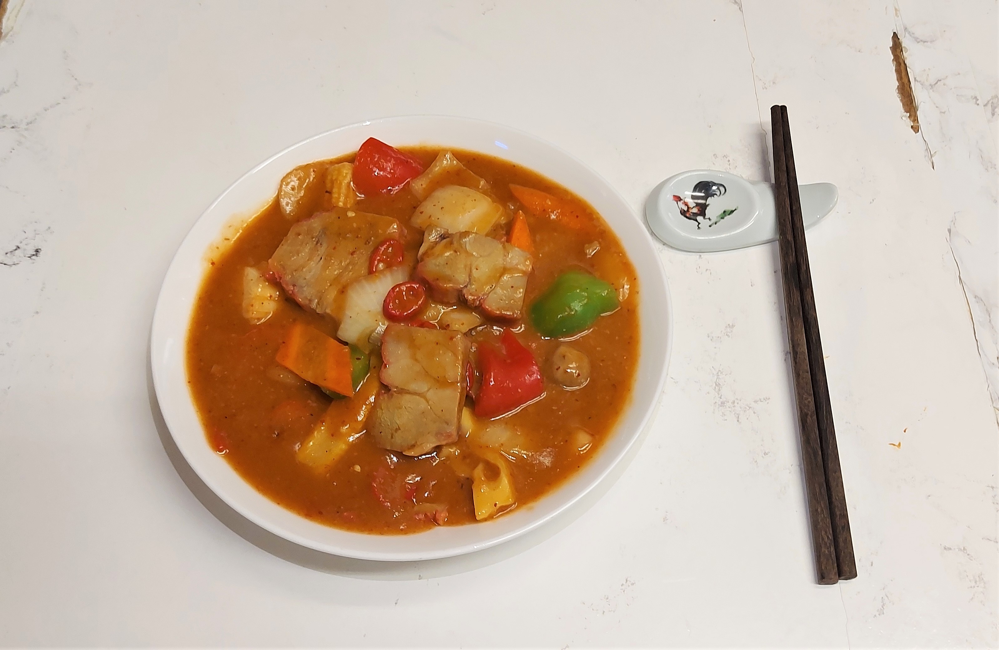 Arranged Food and Objects