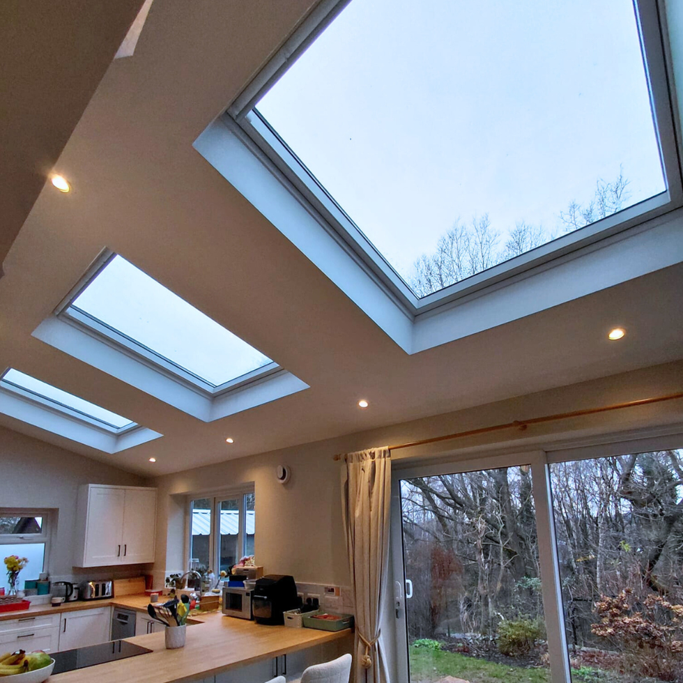 completed rear extension to family home in Leeds
