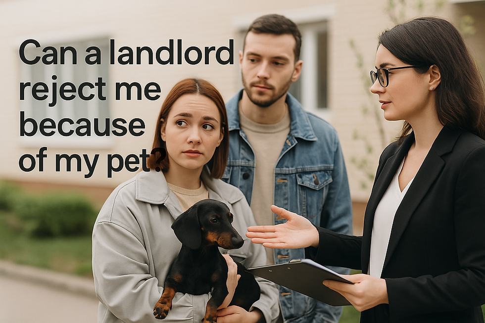 Can a Landlord Reject Me Because I Have a Pet?