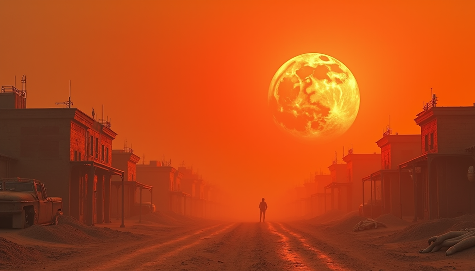 Exploring Love and Survival Under the Shadow of a Super Red Sun