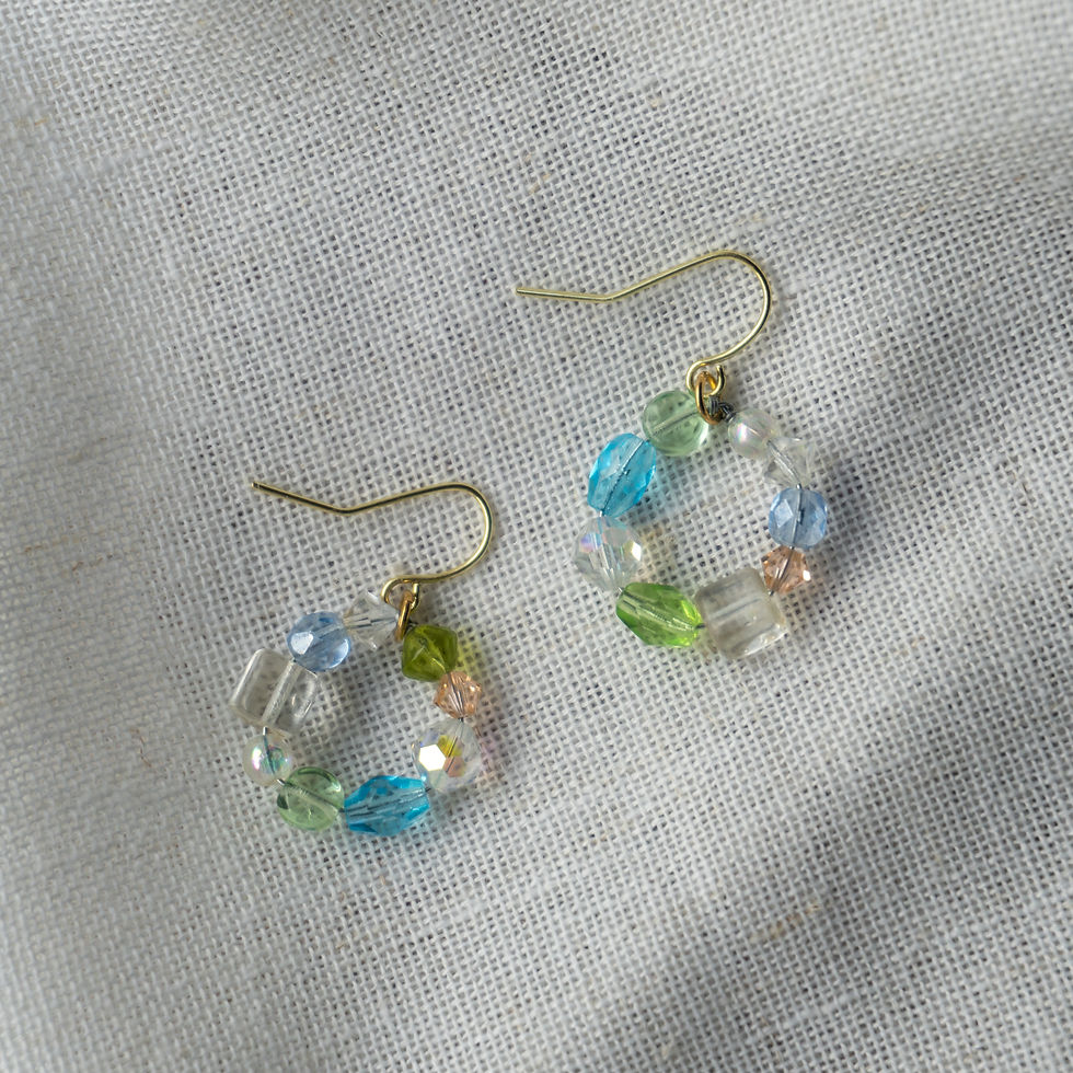 Thumbnail: Pretty Pastels Glassy Hoops