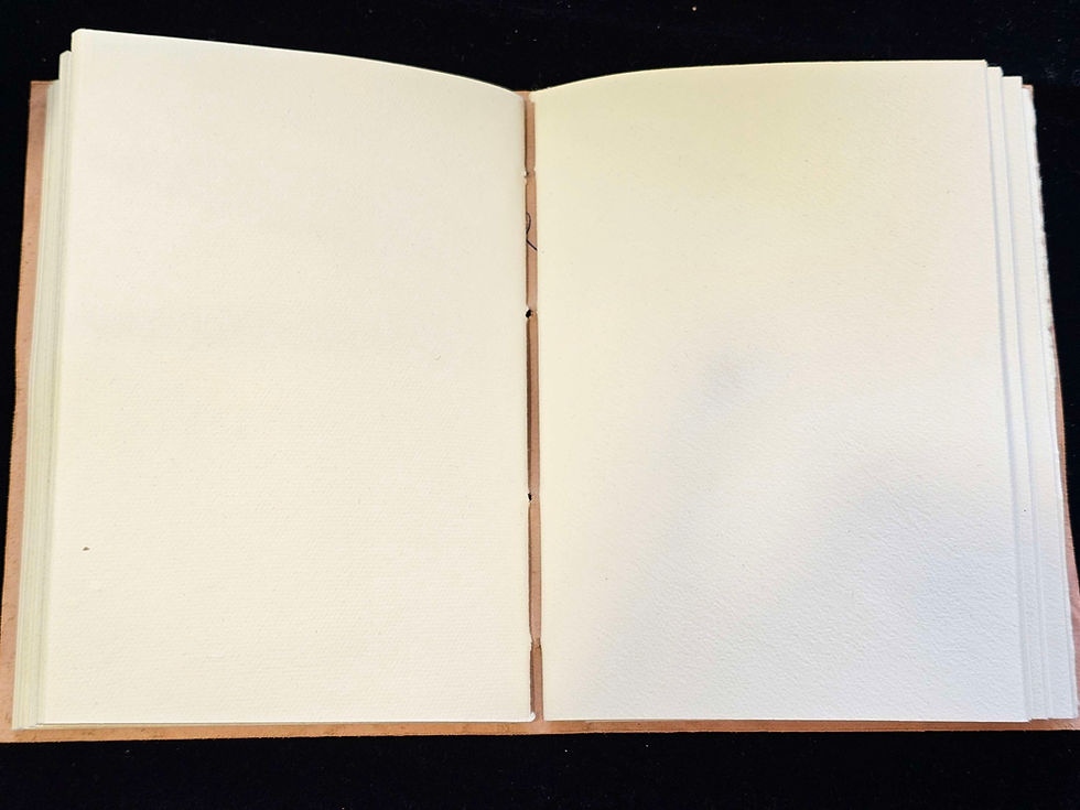 Miniature : Cahier relié cuir éléphant 
