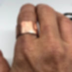 Thumbnail: Thick copper band - faceted edges