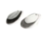 Thumbnail: Two toned drop geo shaped earrings