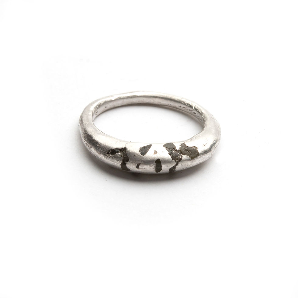 Thumbnail: Peridot crystal silver ring - raw