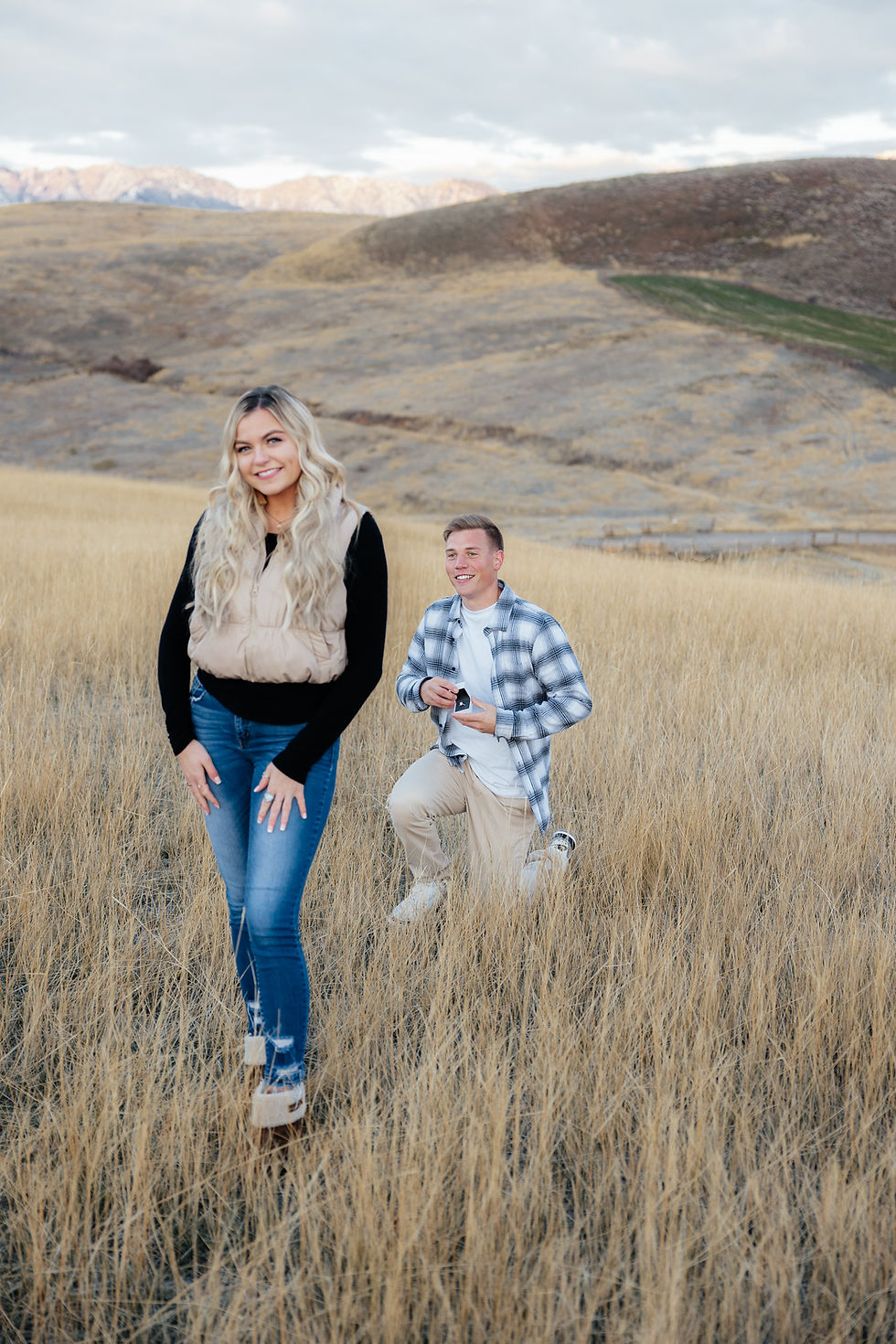Surprise proposal in the foothills