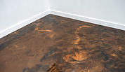 Stunning epoxy floor with metallic finish