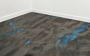 Titanium and Sky Blue Floor