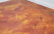 Stunning epoxy floors with copper finish