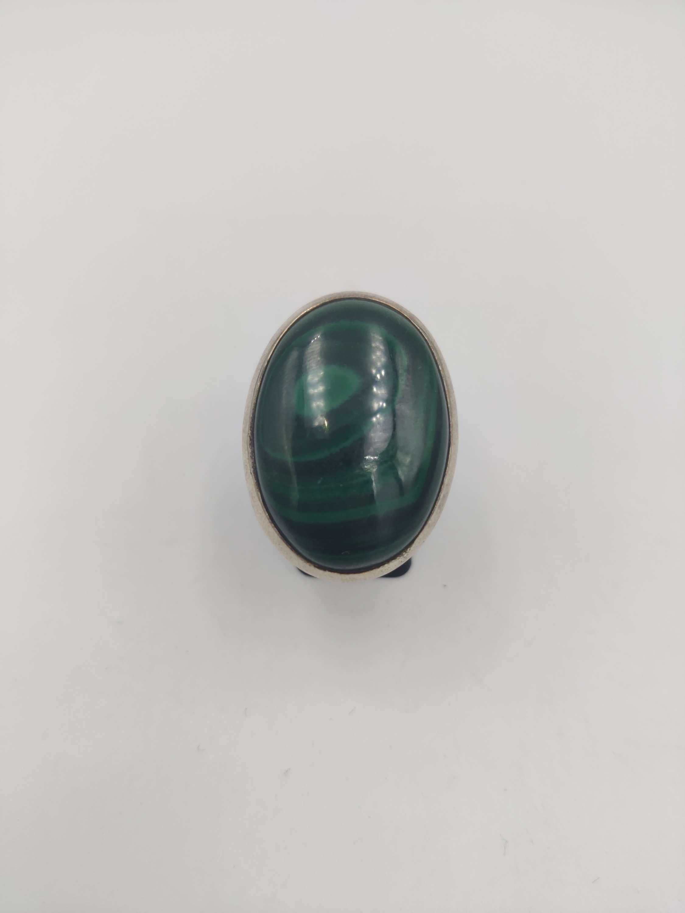 Malachiet ring (925 zilver) 
