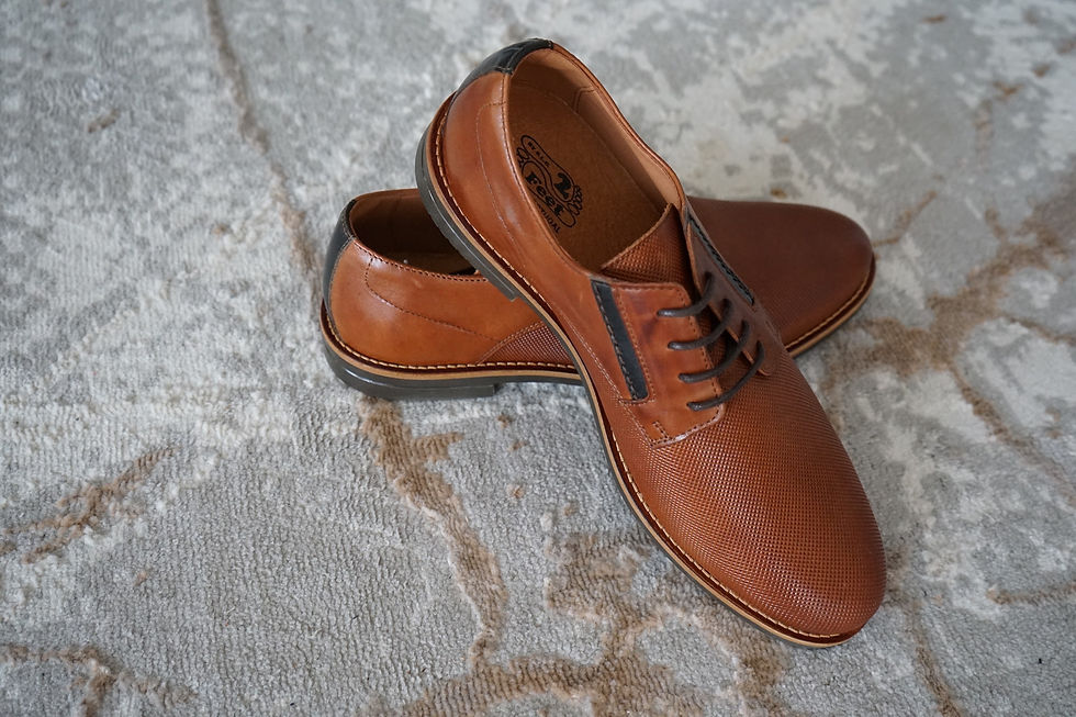 Miniatura: Sapato formal camel em pele e de fabrico português🇵🇹 