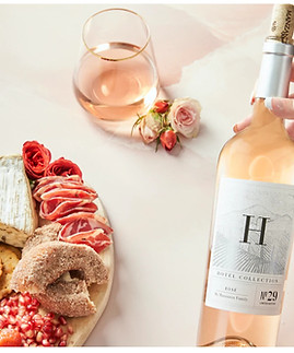 Picture of Hotel Collection white wine, charcuterie board, and a glass of white wine.