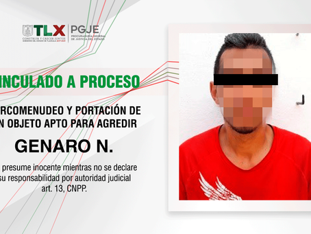 PGJE OBTIENE VINCULACIÓN A PROCESO CONTRA IMPUTADO POR DELITOS CONTRA LA SALUD