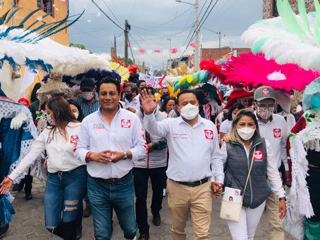 FRANKLYN SAUCEDO CIERRA CAMPAÑA;VA POR EL TRIUNFO EN PAPALOTLA