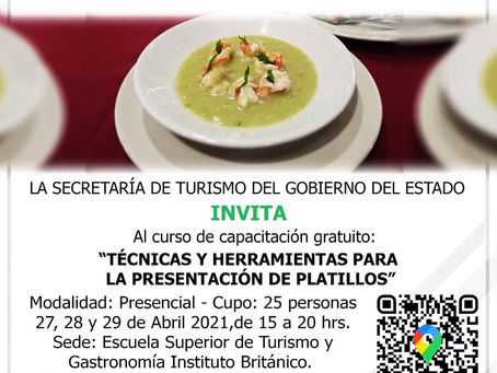 INVITA SECTURE CAPACITACIÓN DE TÉCNICAS Y HERRAMIENTAS PARA LA PRESENTACIÓN DE PLATILLOS