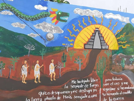 CONCLUYEN MURAL QUE PLASMA COSTUMBRES Y CULTURA DE TEOTITLÁN OAXACA