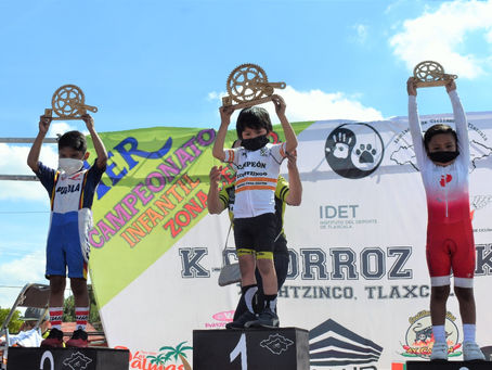FUE ZACATELCO SEDE DEL PRIMER CAMPEONATO REGIONAL INFANTIL DE CICLISMO