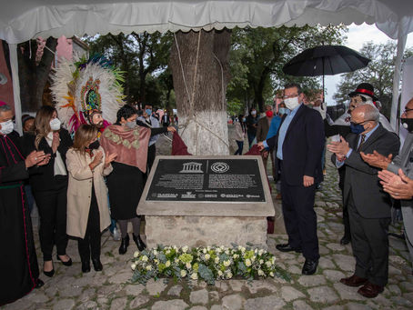 DEVELAN ALEJANDRA FRAUSTO Y MARCO MENA PLACAS ALUSIVAS AL EX CONVENTO DE SAN FRANCISCO COMO PATRIMON
