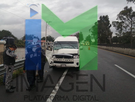 CUATRO LESIONADOS POR CHOQUE EN LA MÉXICO-VERACRUZ