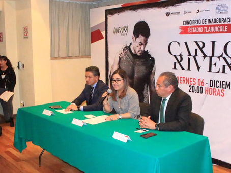 Dará Carlos Rivera concierto gratuito en Tlaxcala