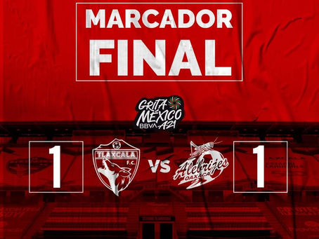 EMPATÓ COYOTES 1-1 CON ALEBRIJES