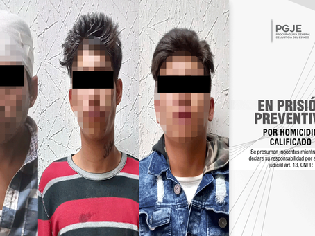 EJERCITA PGJE ACCIÓN PENAL CONTRA TRES IMPUTADOS POR HOMICIDIO DE UN HOMBRE EN HUAMANTLA