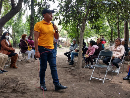 RESCATAR ESPACIOS PÚBLICOS DE XICOHTZINCO PROPONE LUIS ÁNGEL BARROSO RAMÍREZ.