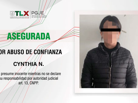 APREHENDE PGJE A IMPUTADA POR ABUSO DE CONFIANZA