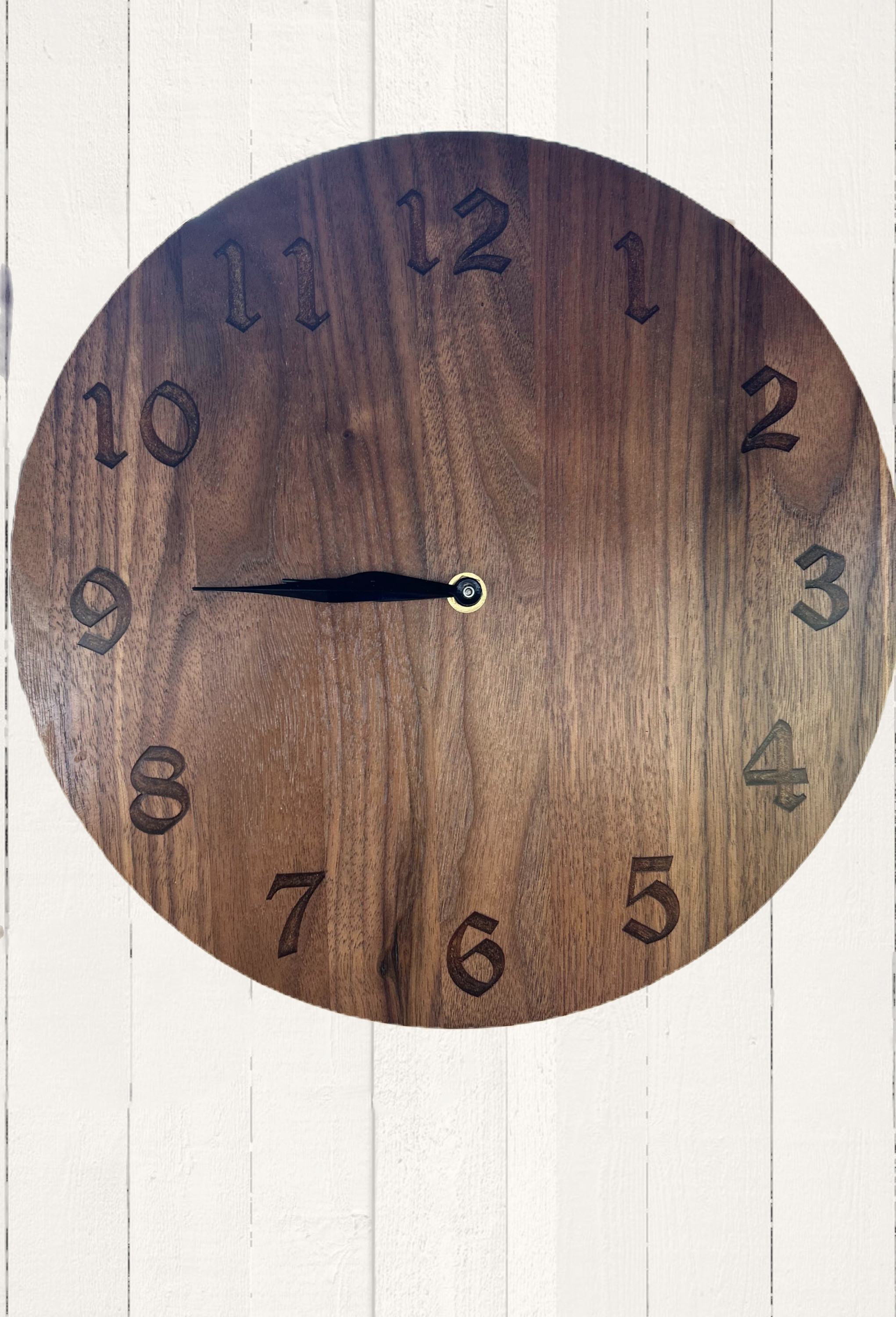 Walnut clock