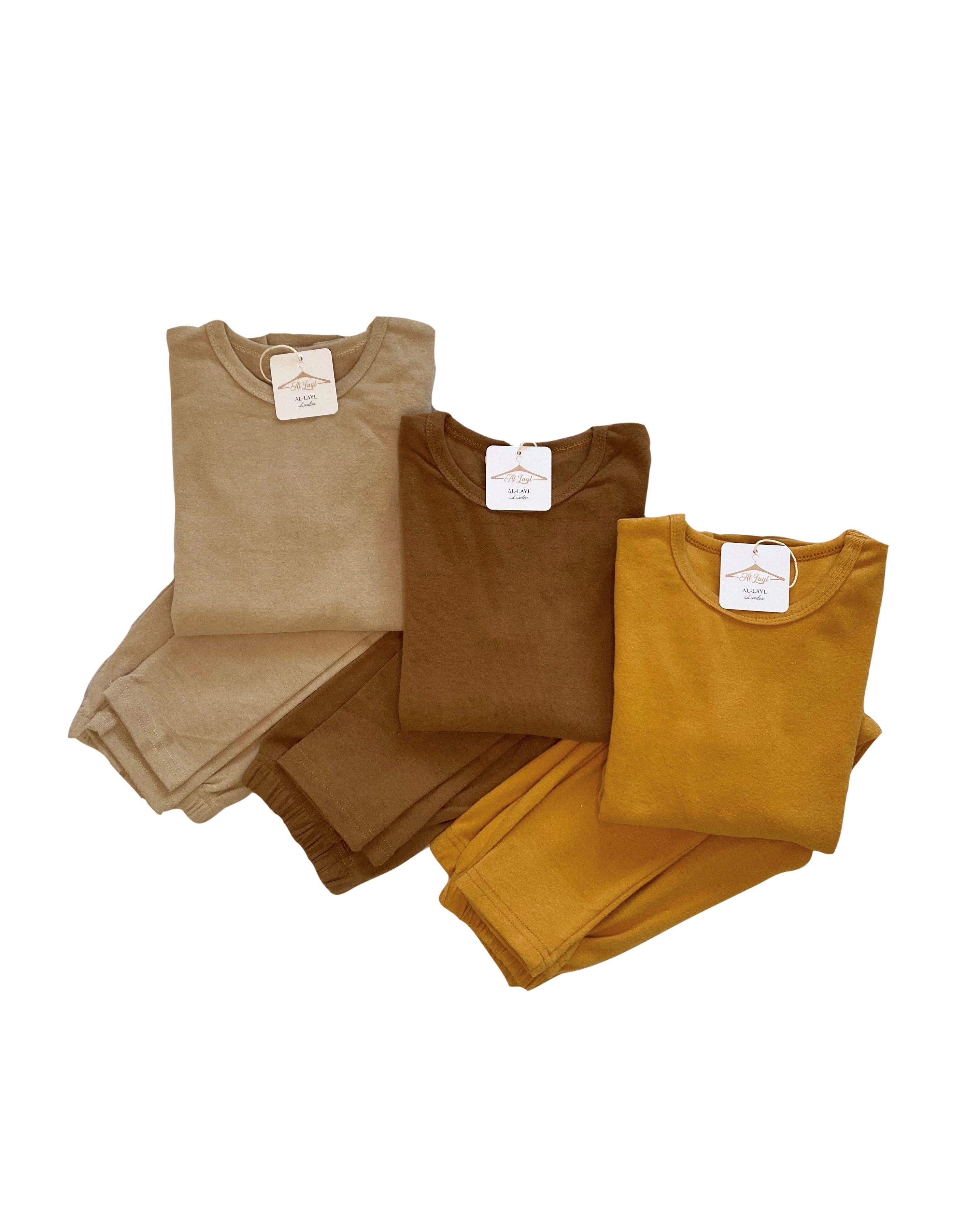 Two piece plain sets