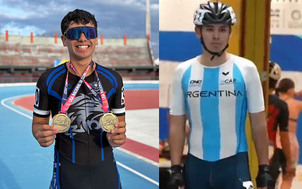 El neuquino corrió en el Panamericano y el mundial de Patín