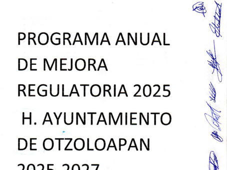 PROGRAMA ANUAL DE MEJORA REGULATORIA 2025