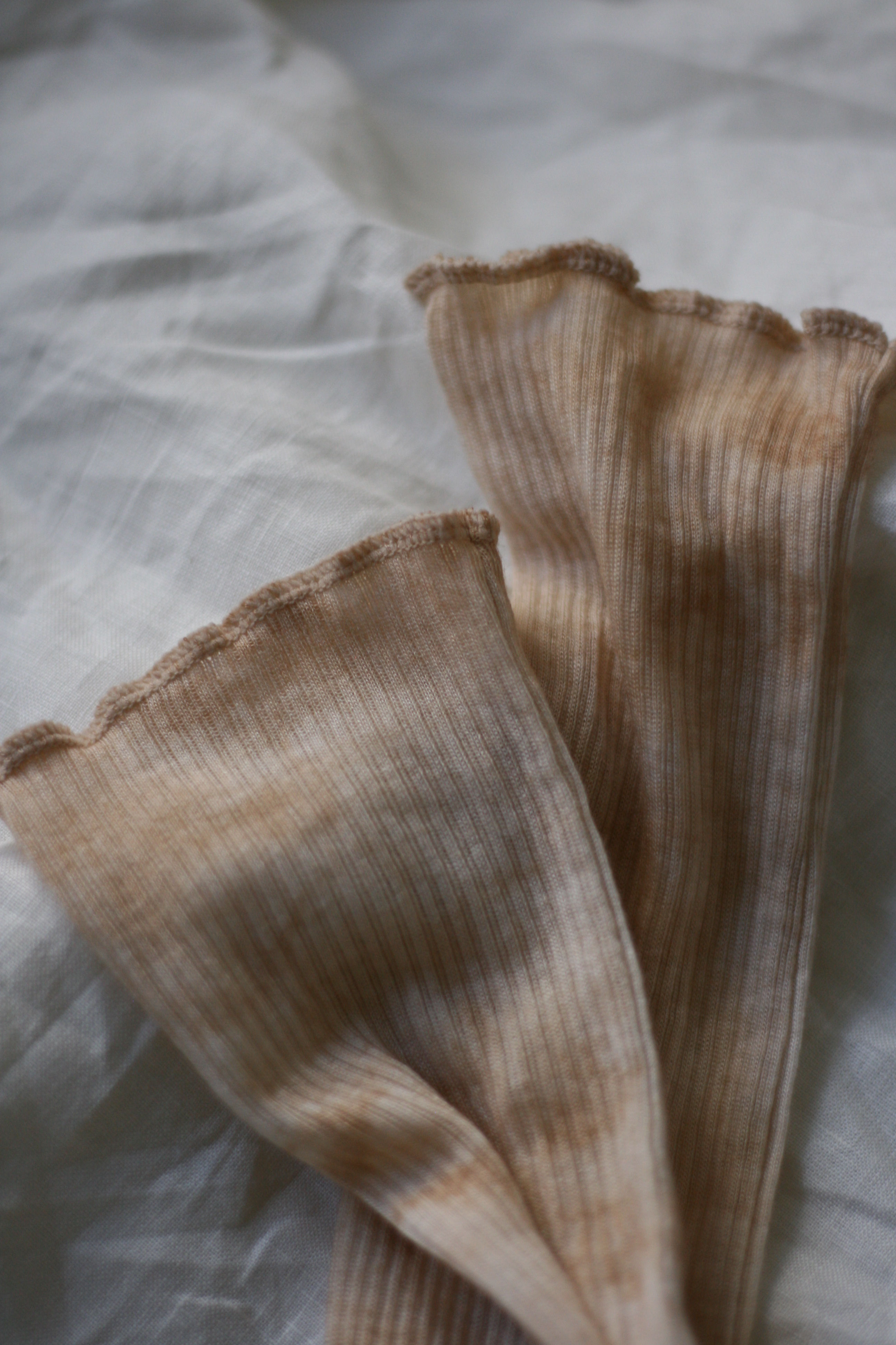 "yurumura" tencel wool long arm warmers