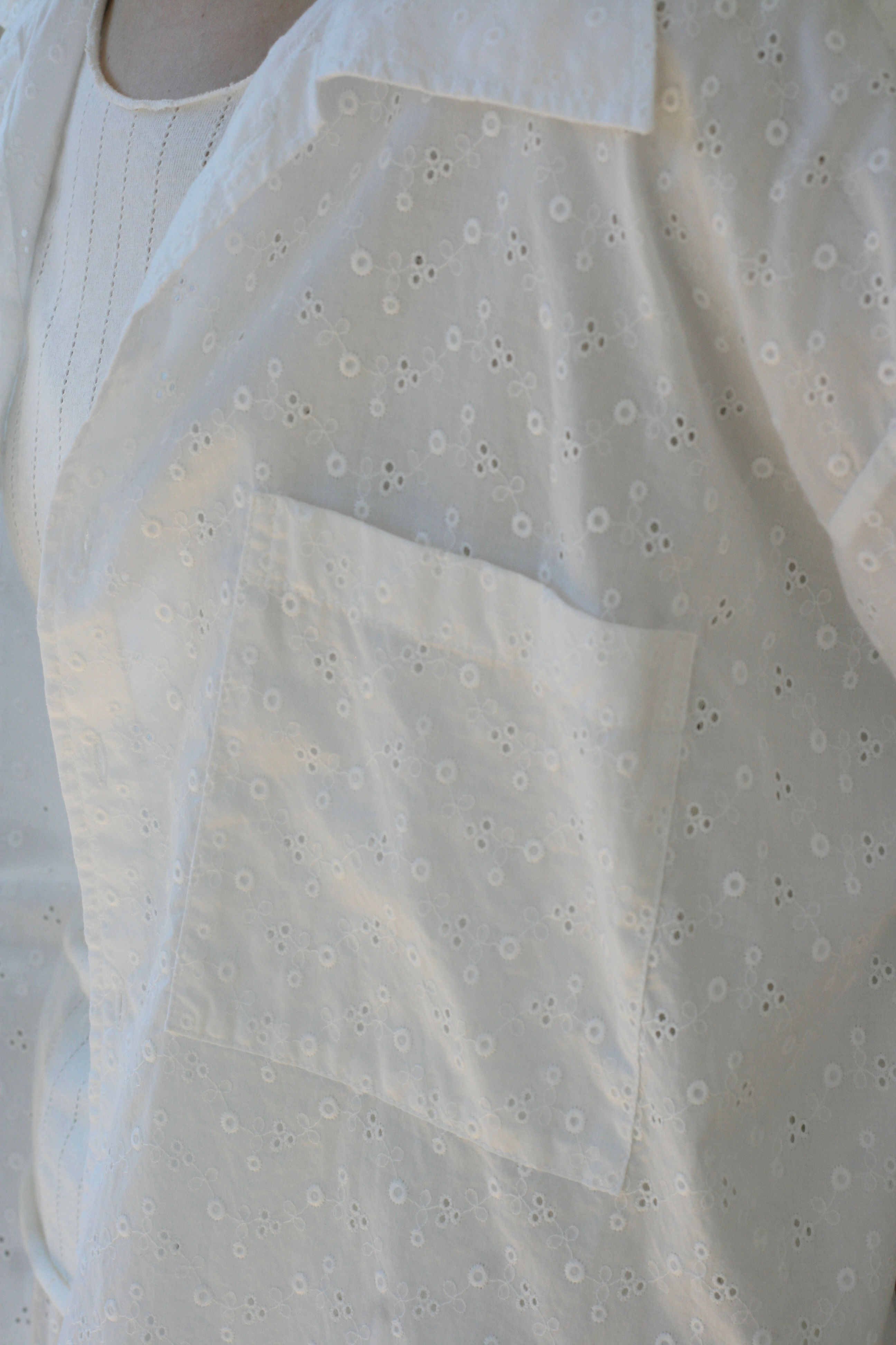 【27SS予約商品】bubble flower embroidery shirt