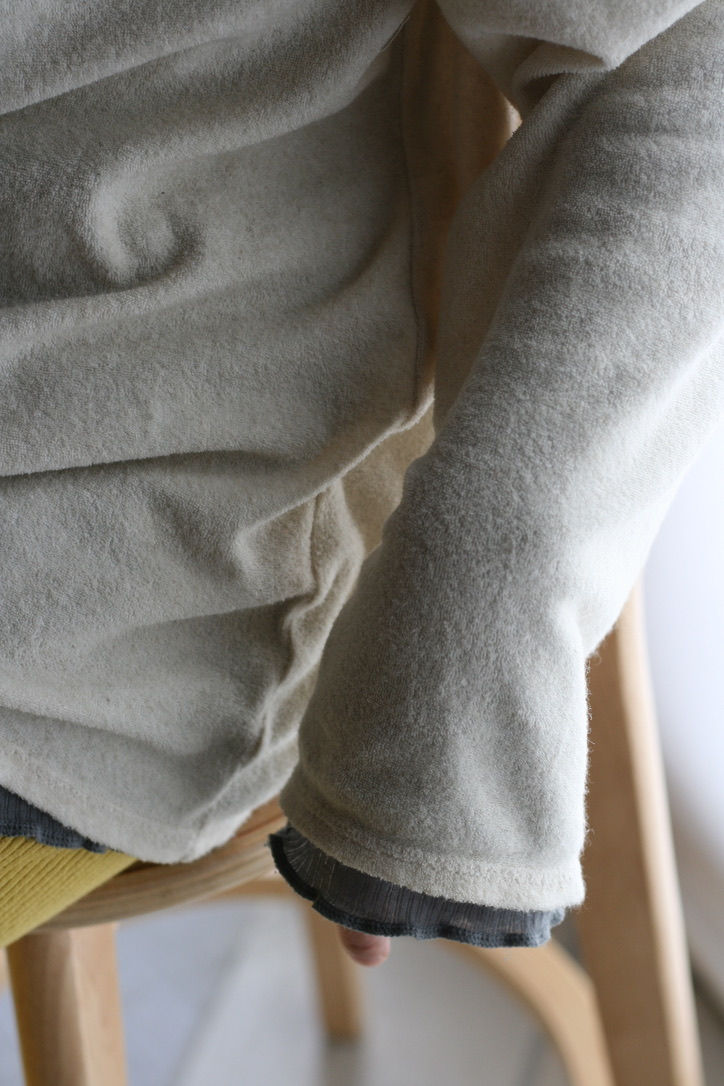 cotton linen pile long tee
