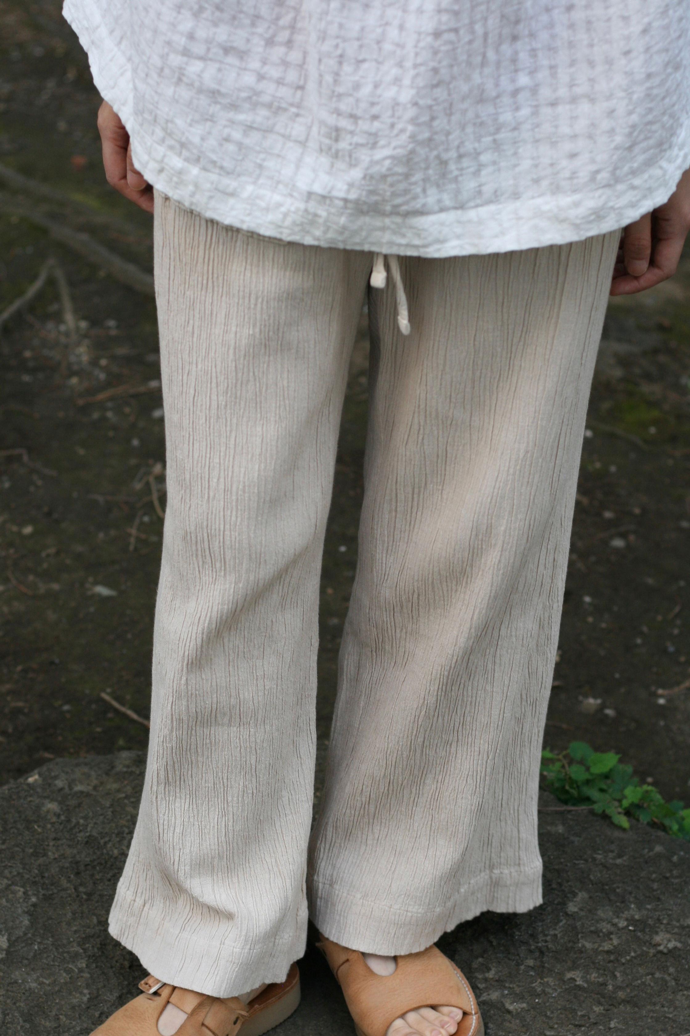 cotton banana yoryu loose pants