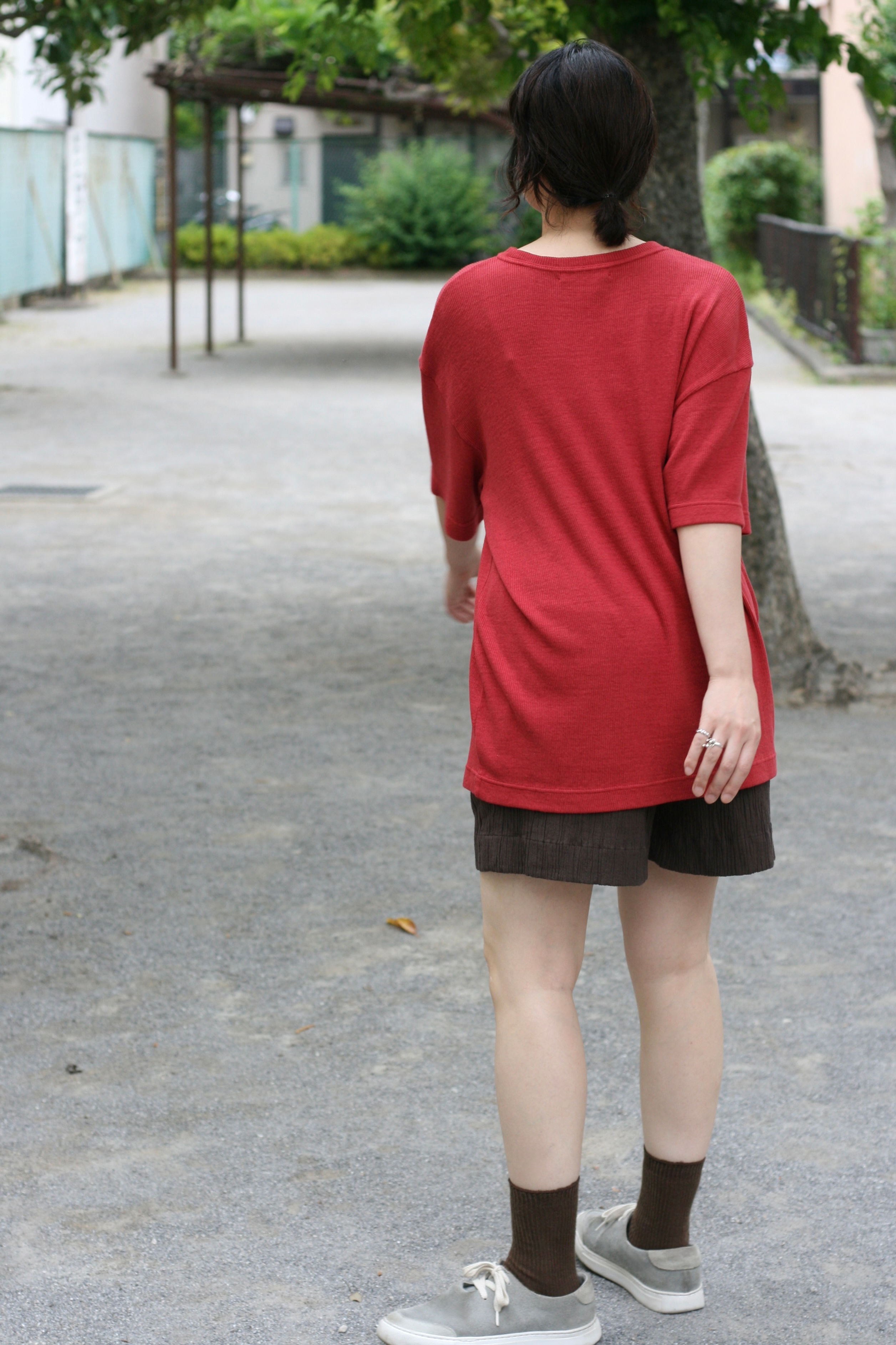 garagara rib loose tee