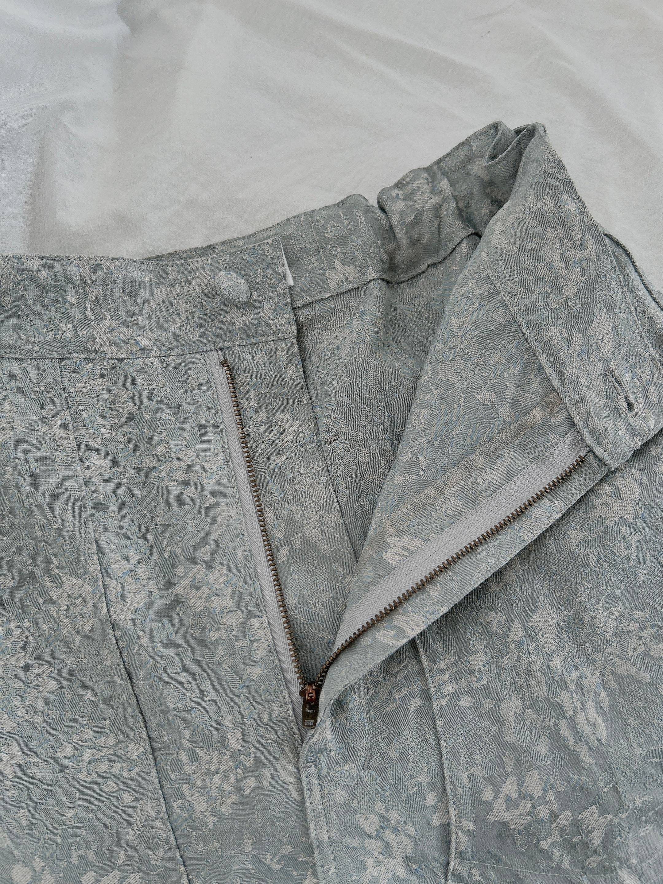 "refraction" jacquard work pants