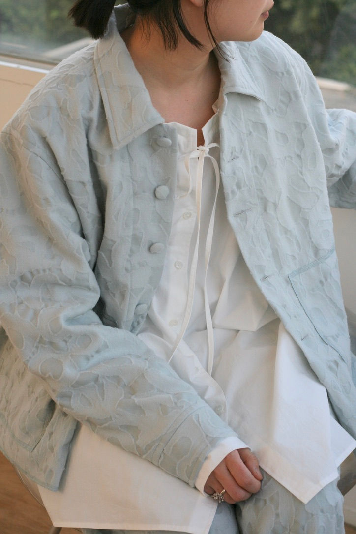 サムネイル： 【26FW予約商品】felt printed wool shirts jacket