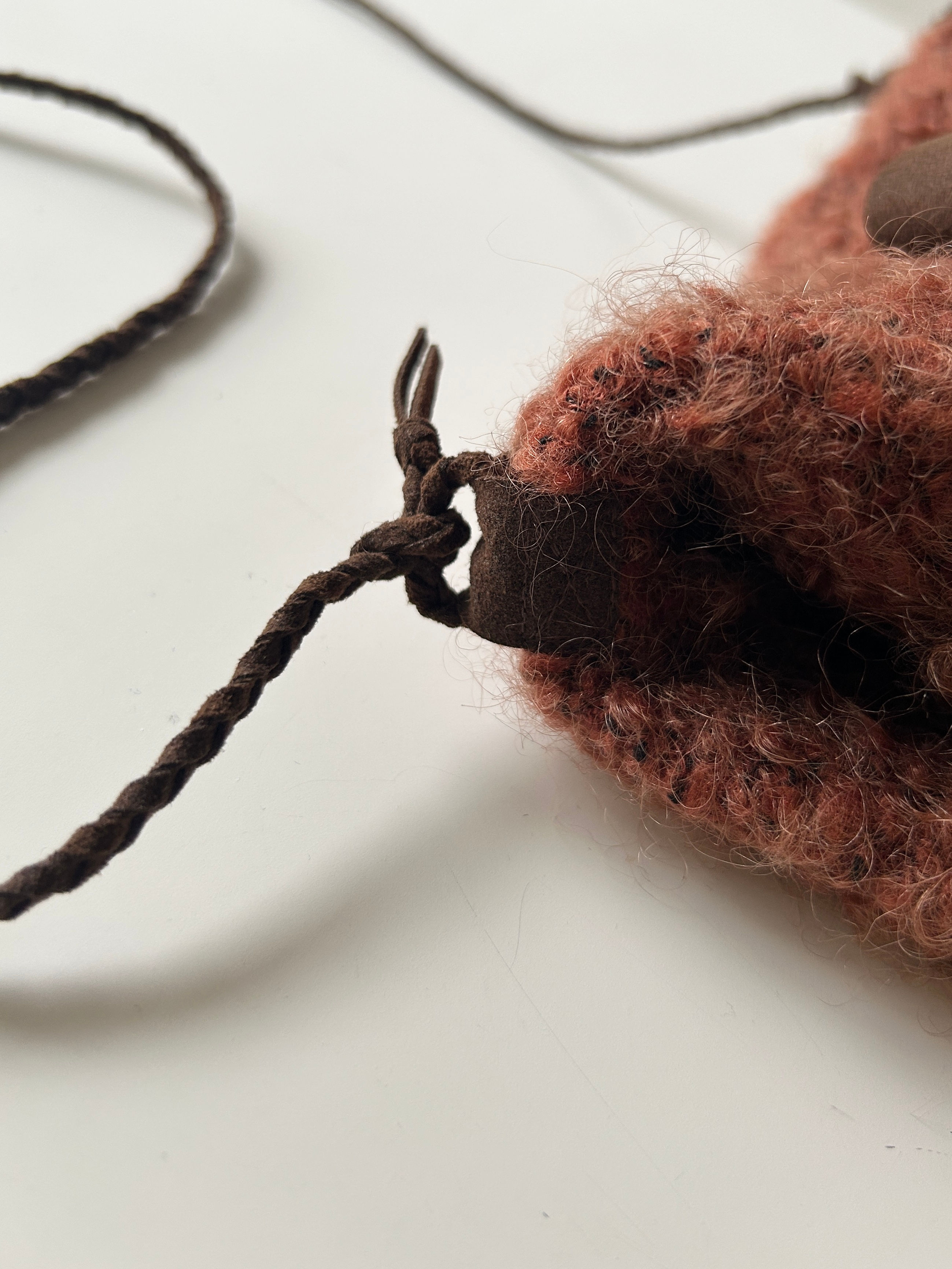 loop tweed jersey shoulder bag