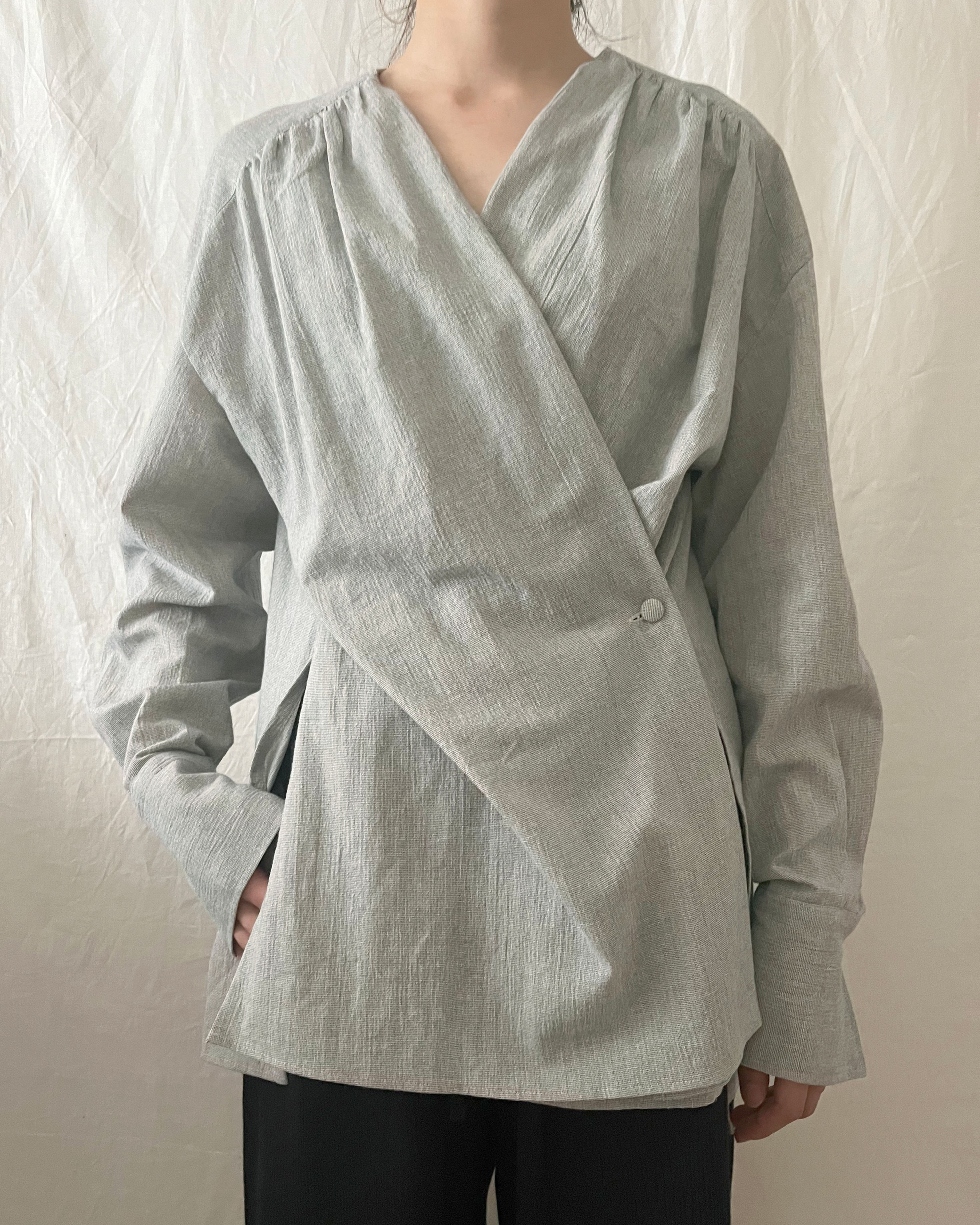 cotton washi cachecoeur blouse