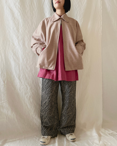 re-wool zip up blouson | KÉ SHOP