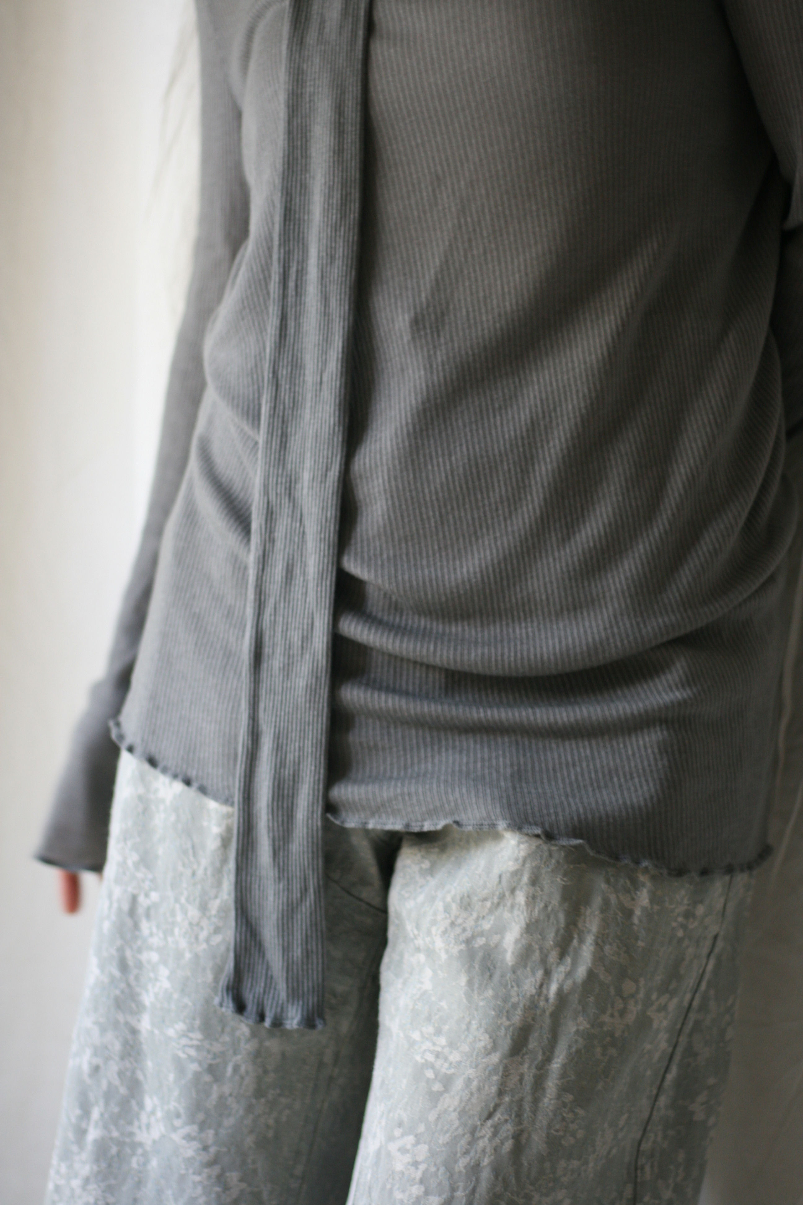 tencel wool line scarf
