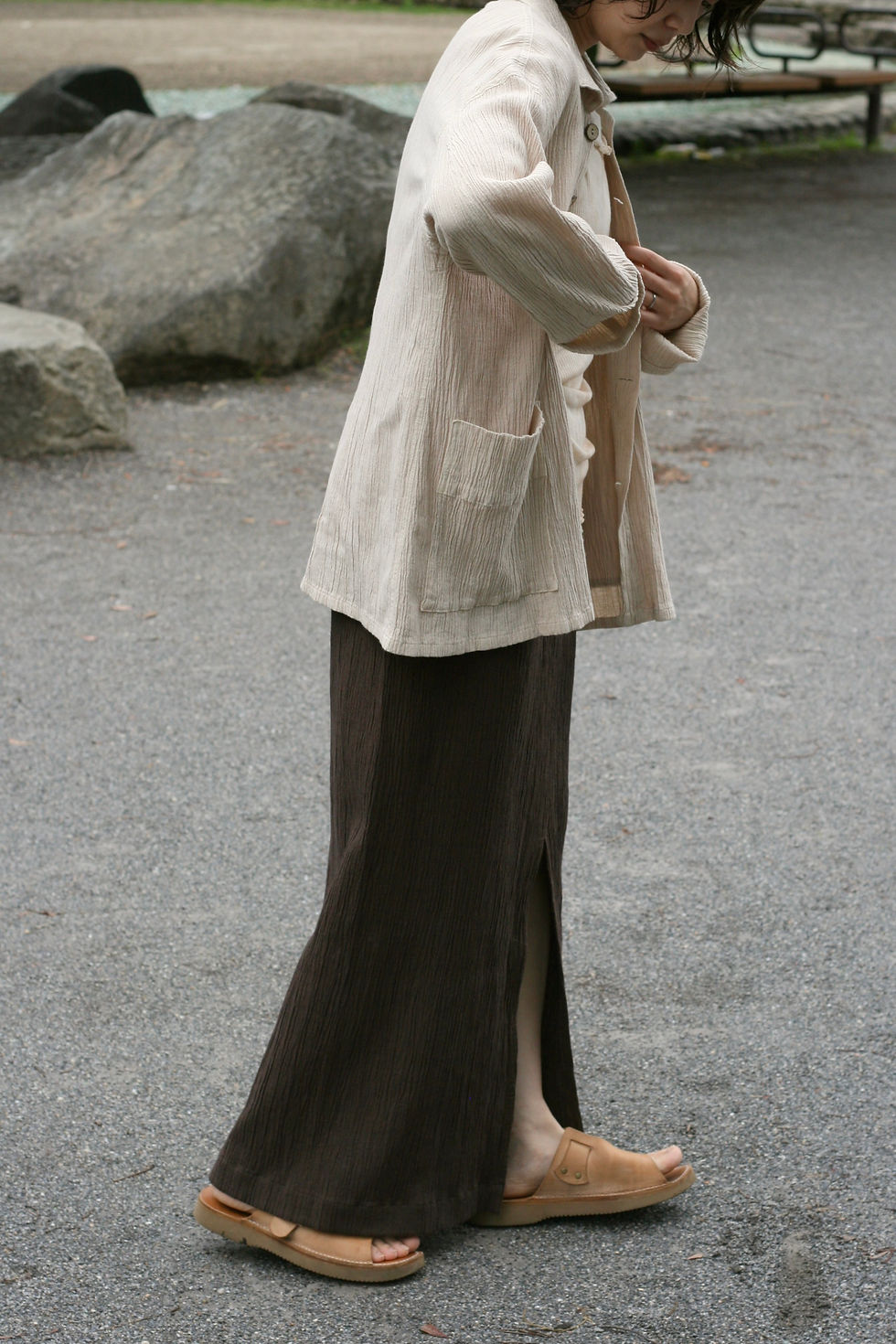 Thumbnail: cotton banana yoryu long skirt