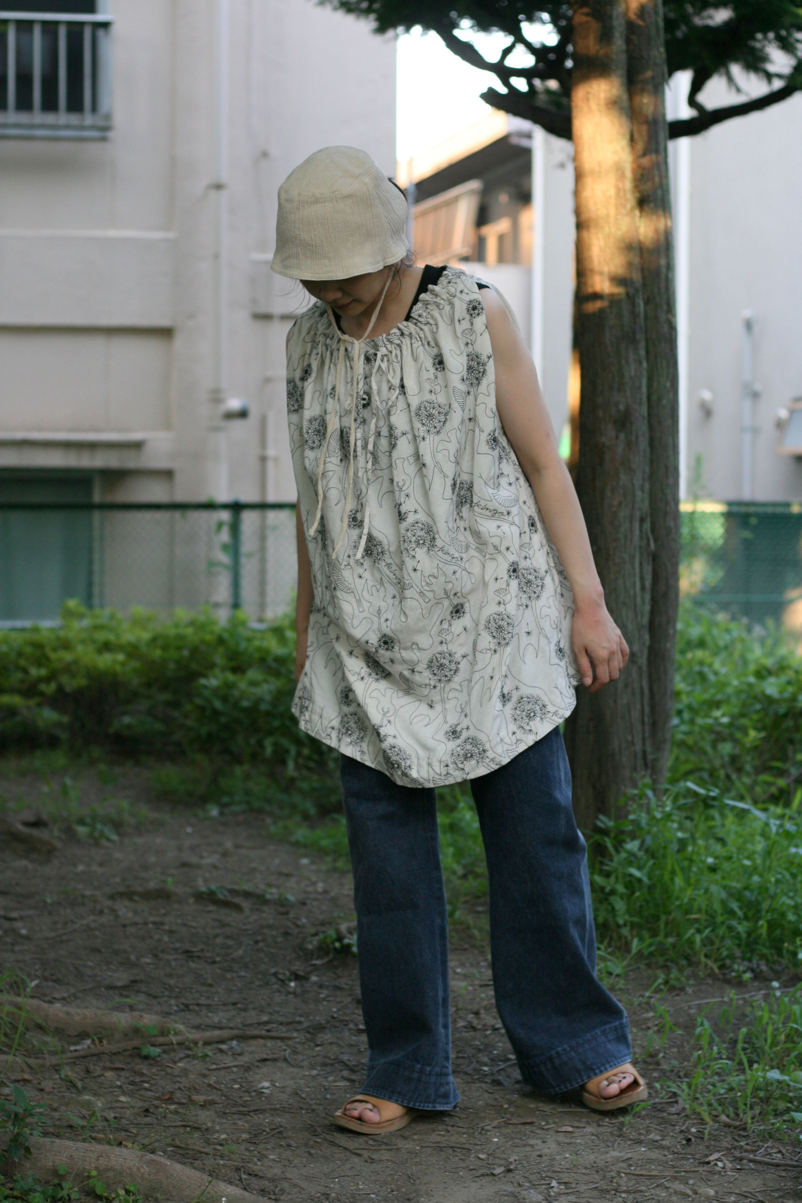 "susume tamhoho" embroidery mini dress